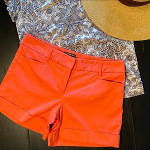 Express coral shorts size 4